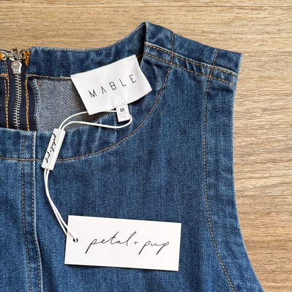 Mable Petal & Pup Denim Sleeveless Dress - Picture 3 of 4